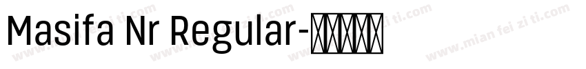 Masifa Nr Regular字体转换